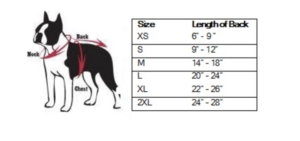 Mahomes Kansas City Pet Jersey Size Chart